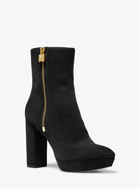 michael michael kors frenchie suede platform boot|Amazon.com: Michael Kors Frenchie Bootie.